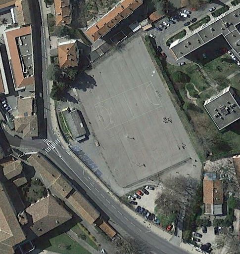 Aménagement du plateau sportif, près du Resto du Coeur