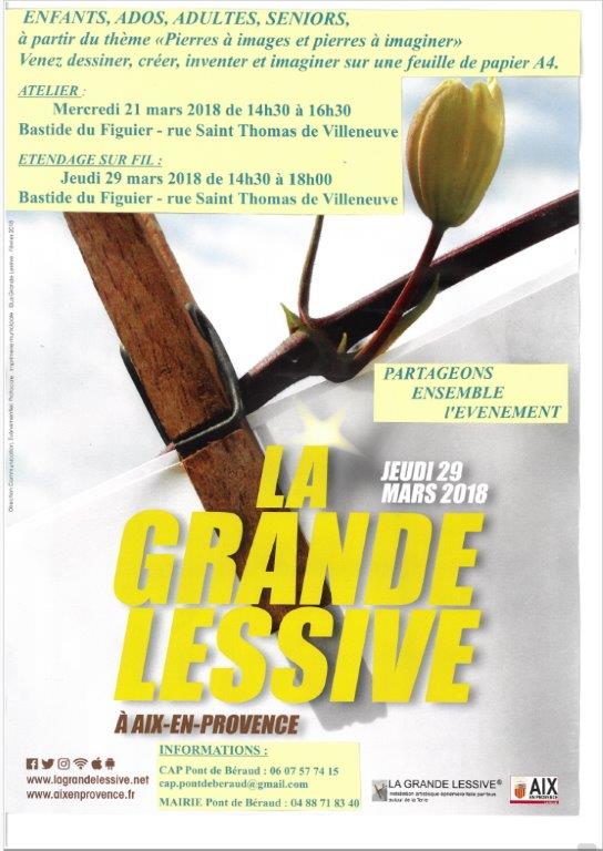 CONNAISSEZ-VOUS   « LA GRANDE LESSIVE  »  ???