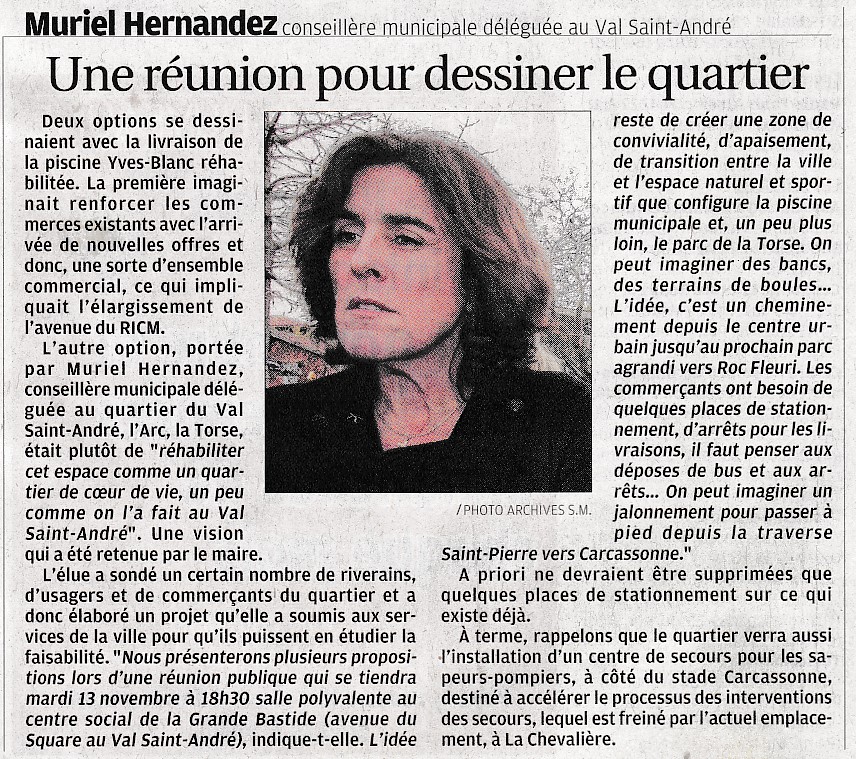 PROCHAIN PARC AGRANDI VERS ROC FLEURI – ARTICLE DE LA PROVENCE DU 3 NOV 2018