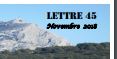 NOTRE LETTRE DE QUARTIER N°45 EST PARUE