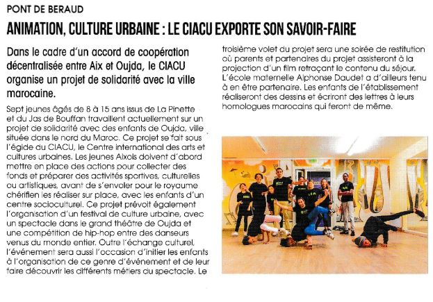 DES NOUVELLES DU CIACU