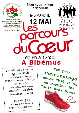 DIMANCHE 12 MAI 2019 à Bibémus! Premier parcours du Cœur