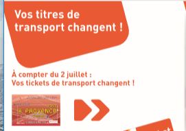 VOS TITRES DE TRANSPORT CHANGENT A COMPTER DU 2 JUILLET 2019