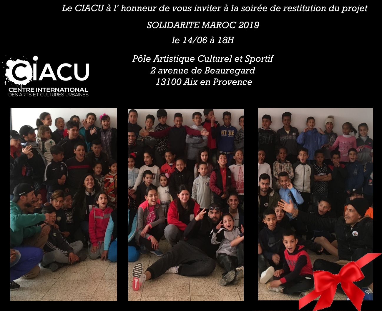VENDREDI 14  JUIN 2019 SOIRÉE CIACU