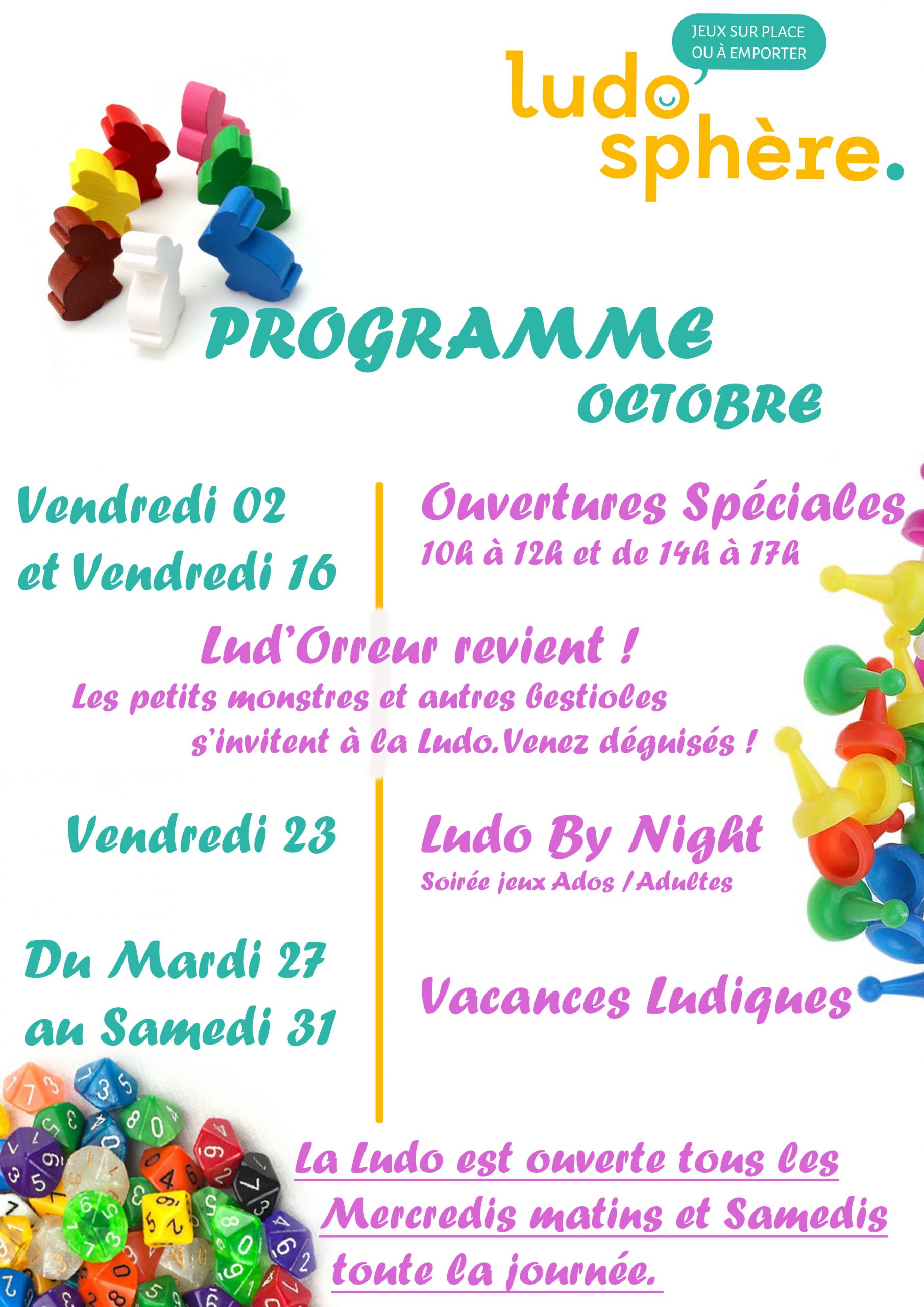 LA LUDO EN OCTOBRE // OUVERTURE VACANCES DE LA TOUSSAINT