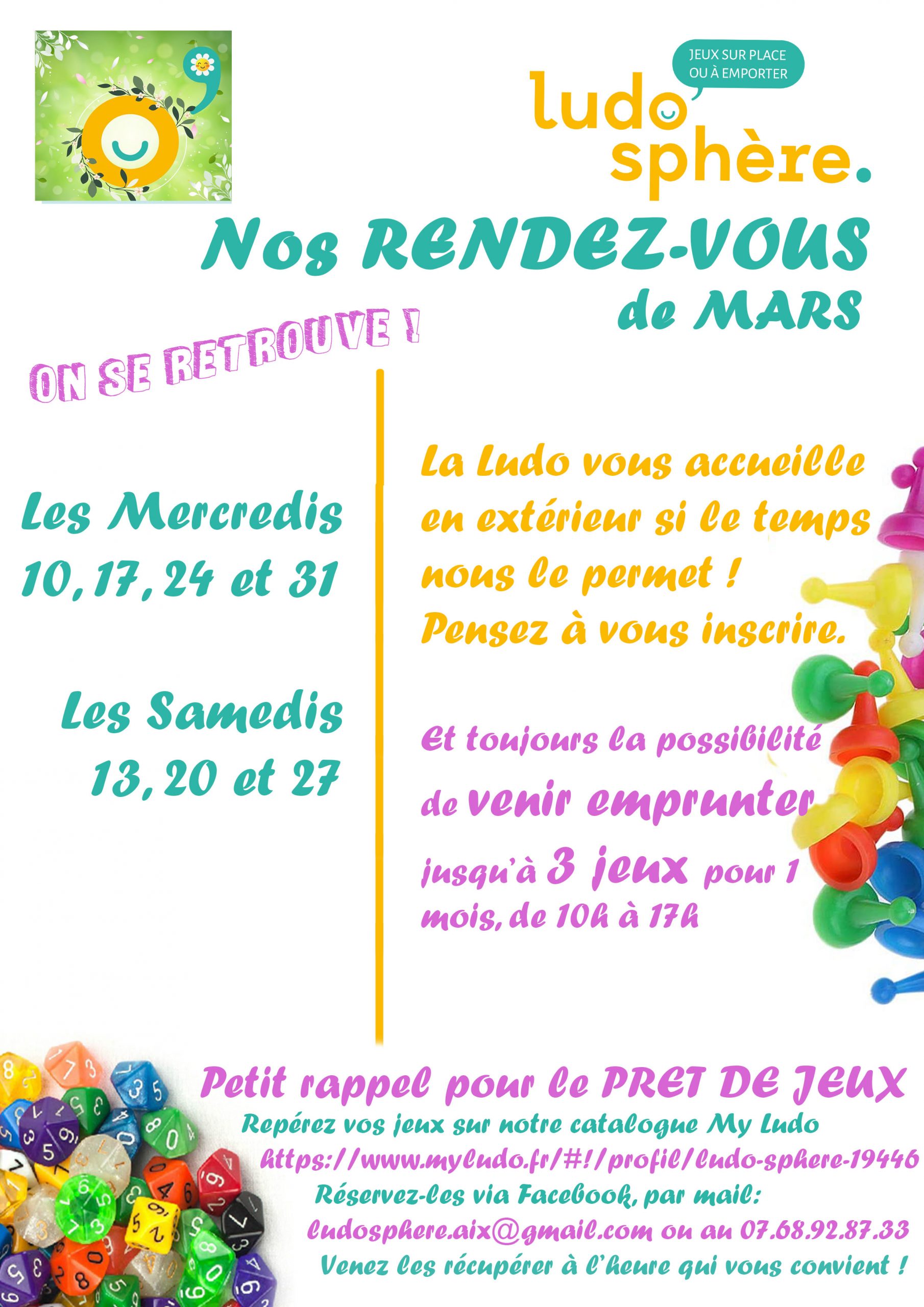 La Ludo au mois de Mars 2021